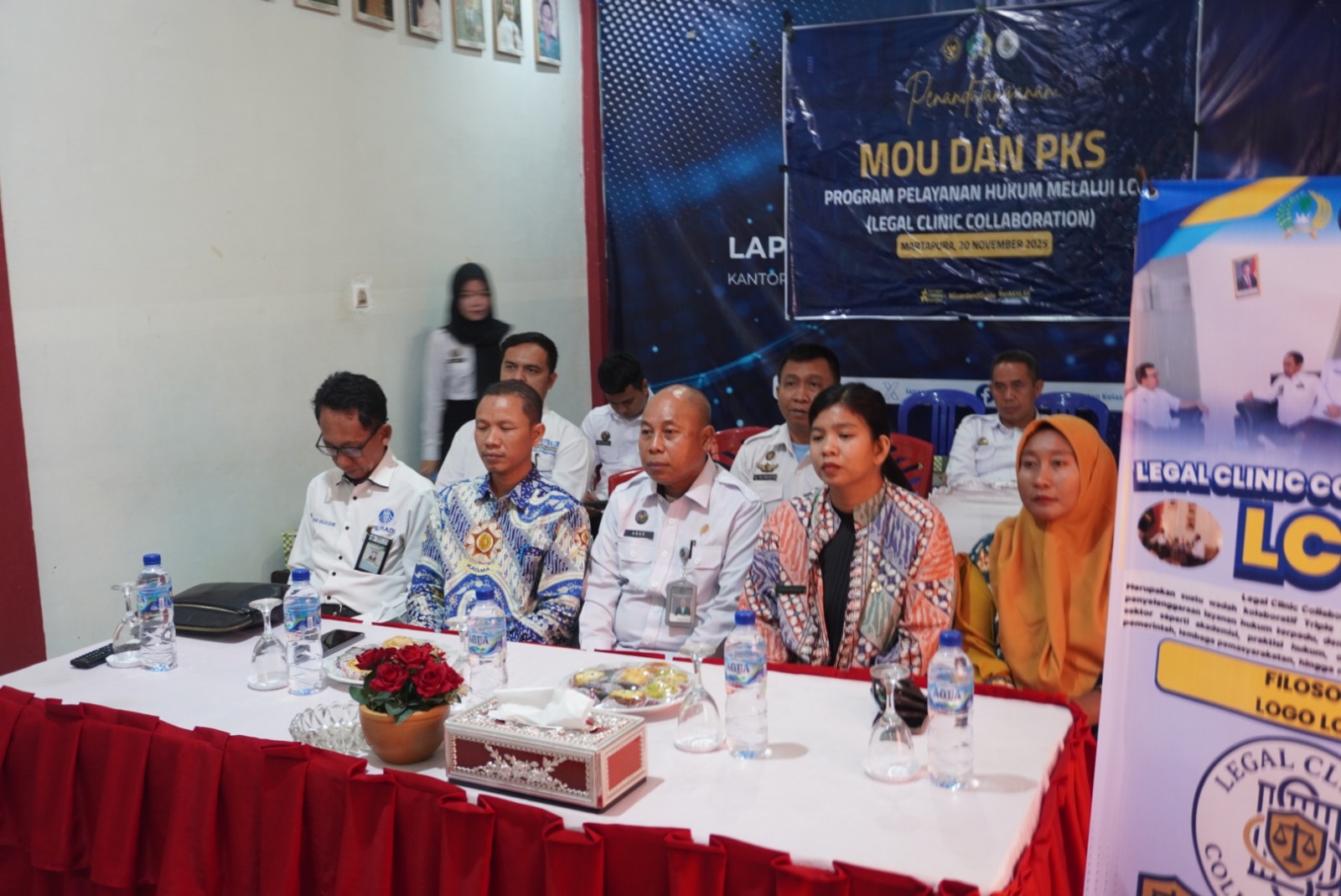 Lapas Martapura Gelar MoU Program Pelayanan Hukum Legal Clinic Collaboration