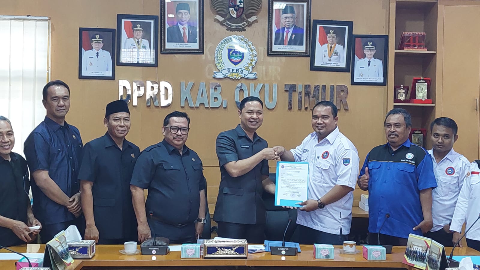 DPC KSPSI OKUT Gelar Aksi di DPR Terkait UU Cipta Kerja