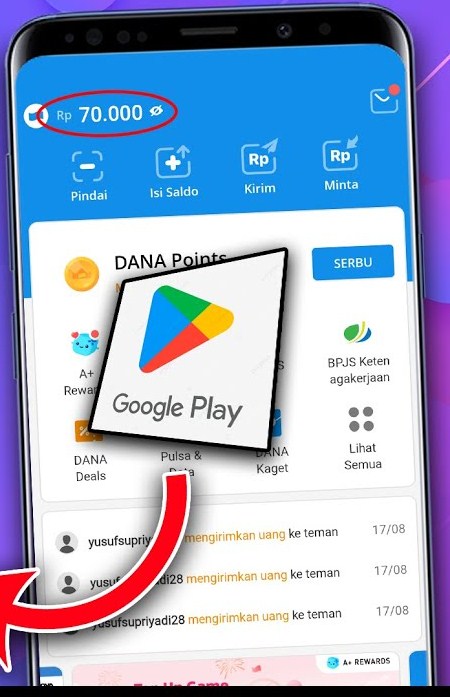 BURUAN! Hanya dengan Mengupgrade Aplikasi DANA, Langsung Cair Rp75.000