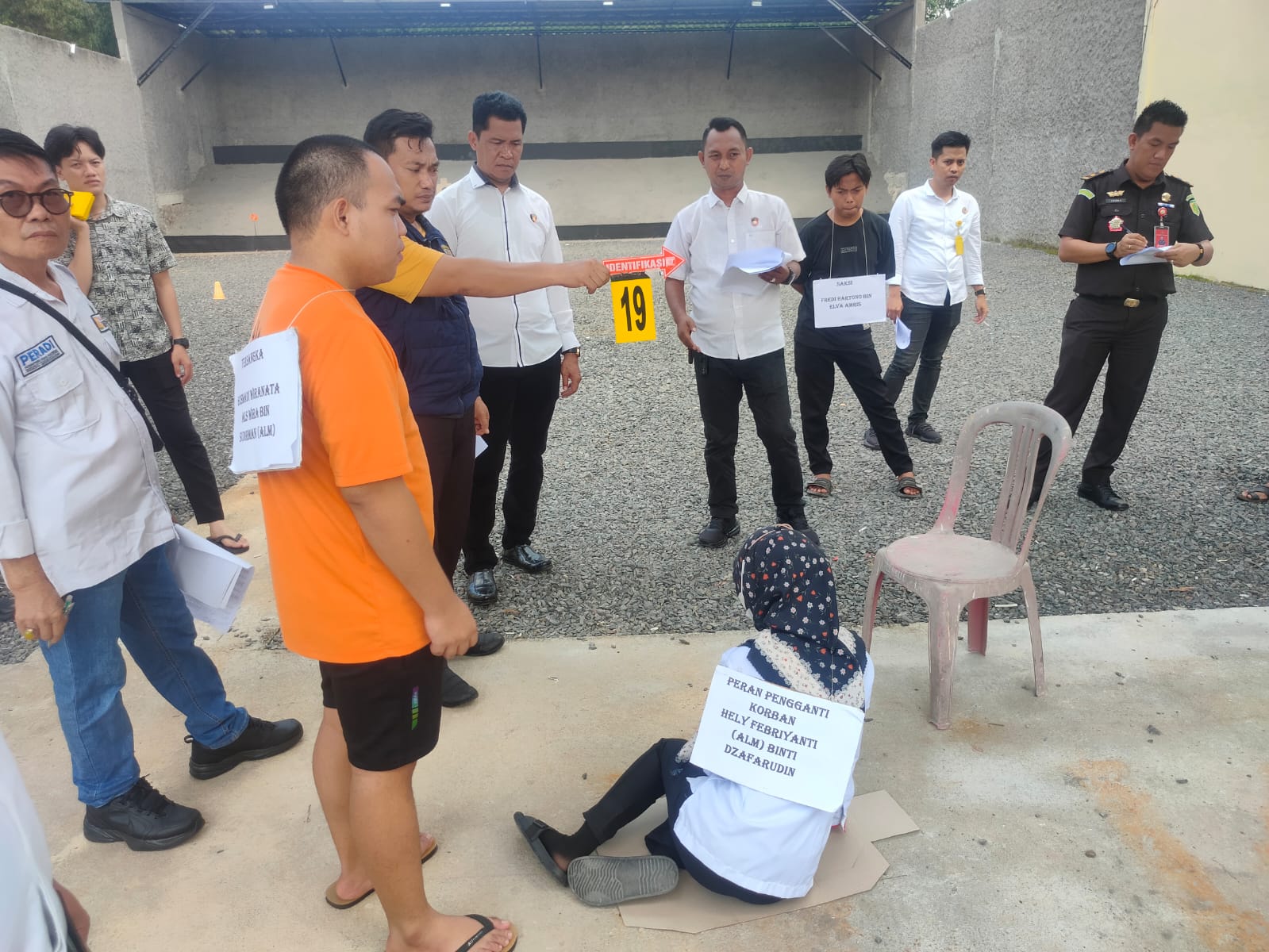 Lengkapi Berkas Perkara, Unit Pidum Polres OKU Timur Gelar Rekonstruksi Kasus Pembunuhan PJs Kades