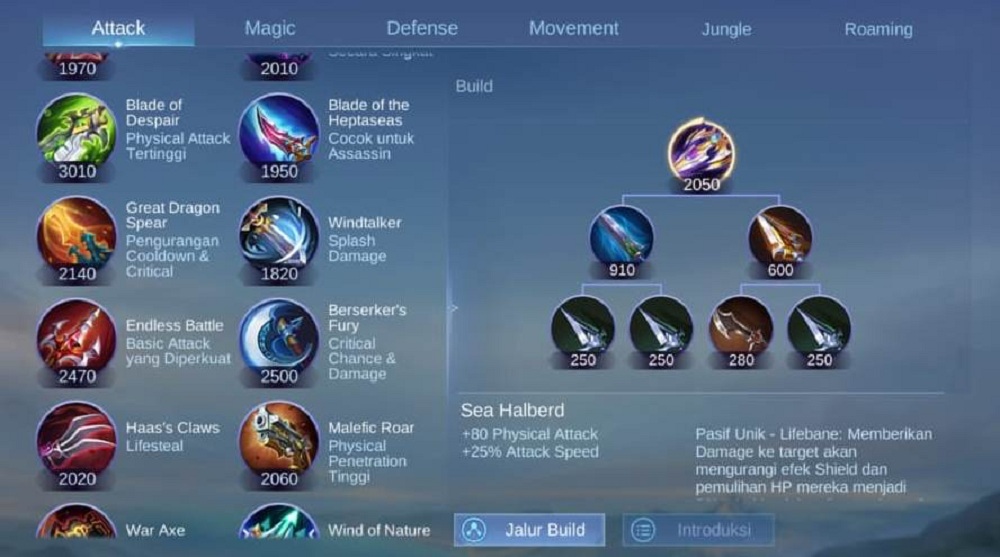 Combo Item Mobile Legend Terbaru, Attack Hero Akan Semakin Sempurna