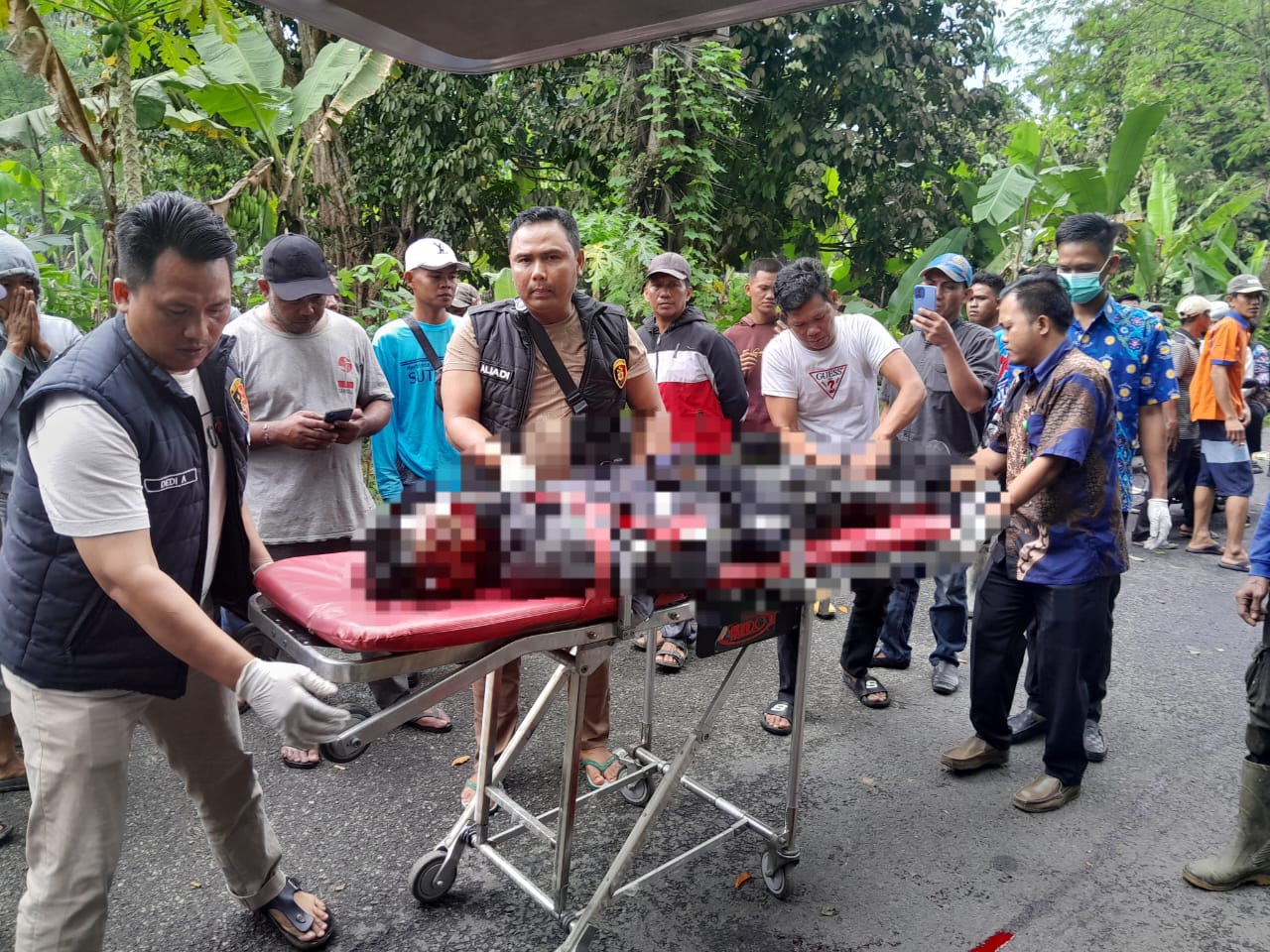 Respon Cepat, Polsek Madang I Kerahkan Seluruh Personil Bantu Evakuasi Korban Bencana Pohon Tumbang