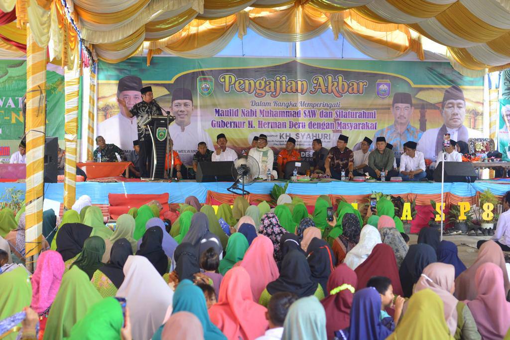 Hadiri Pengajian Akbar di Desa Panji Jaya OKU, Gubernur Herman Serap Aspirasi Masyarakat