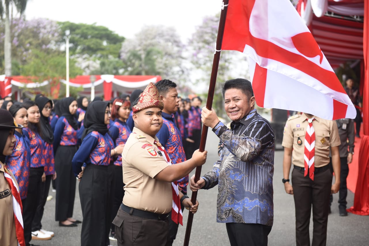 Kontingen Pramuka Sumsel Ikut Raimuna ke XII di Cibubur, Tim Kesenian Tampil di Istana Negara 