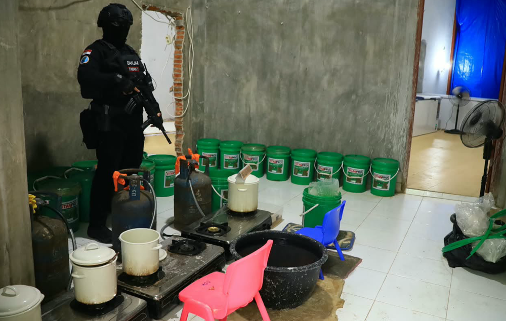 Rekor Terbesar Se-Indonesia! Polisi-BNN-Bea Cukai Gerebek Pabrik Sabu 1,2 Ton di Aceh, Libatkan Jaringan Inter