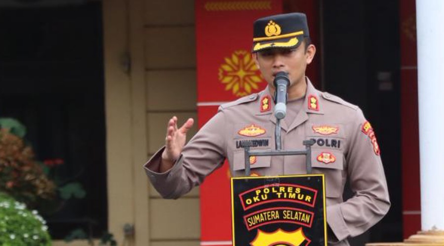 Pimpin Apel Pagi, Kapolres OKU Timur Tekankan 4 Semangat Kerja Personel