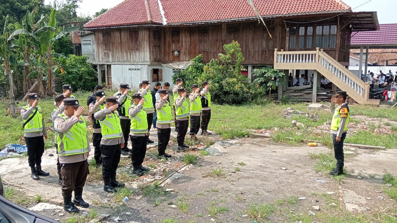 Polsek Cempaka Polres OKUT Gelar Pengamanan Hingga Monitoring Pengukuhan Bimtek