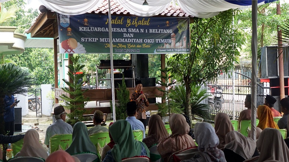 SMA Negeri 1 Belitang Gelar Silaturahmi dan Halal Bi Halal, Launching Ekskul Karawitan