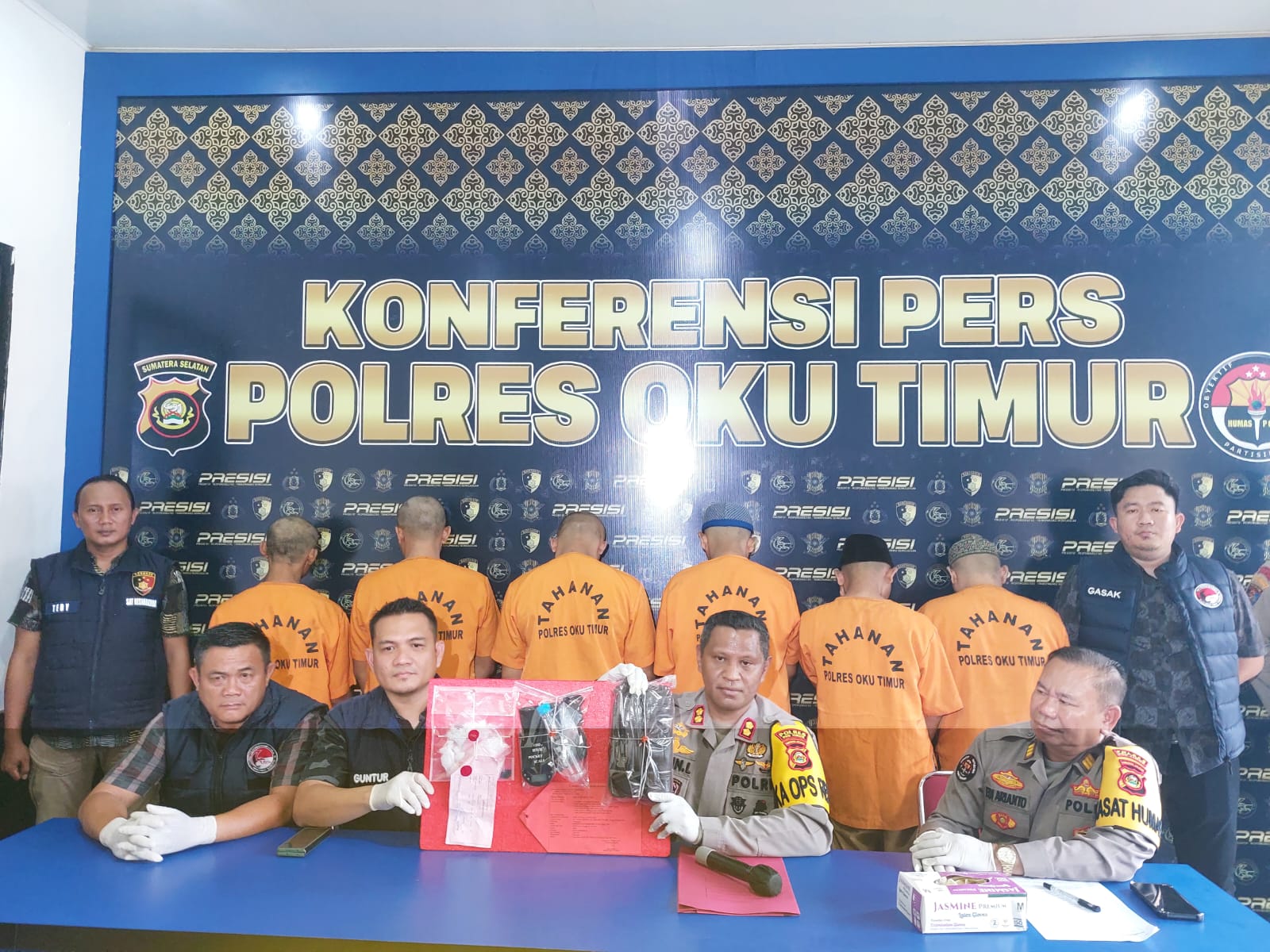 Reskoba Polres OKUT Ungkap Kasus Narkoba Hingga ke Akarnya, 6 Pelaku Terlibat dari Pemakai, Kurir dan Bandar