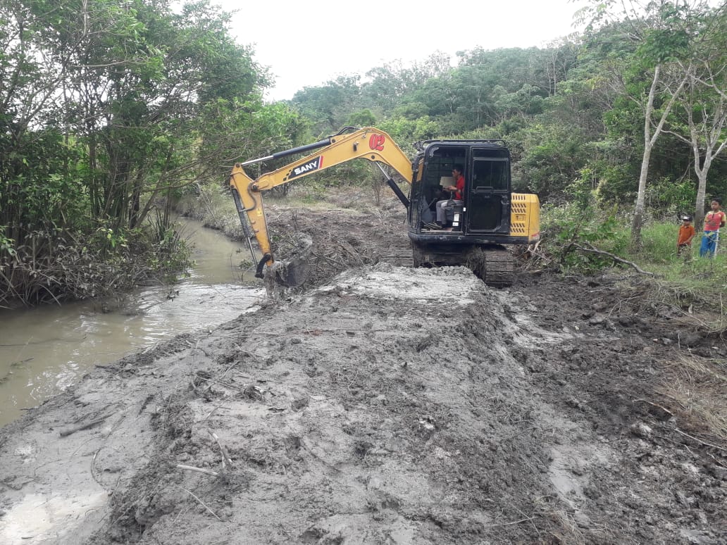 Cegah Banjir, Sejumlah Sungai di OKU Timur Lakukan Normalisasi 