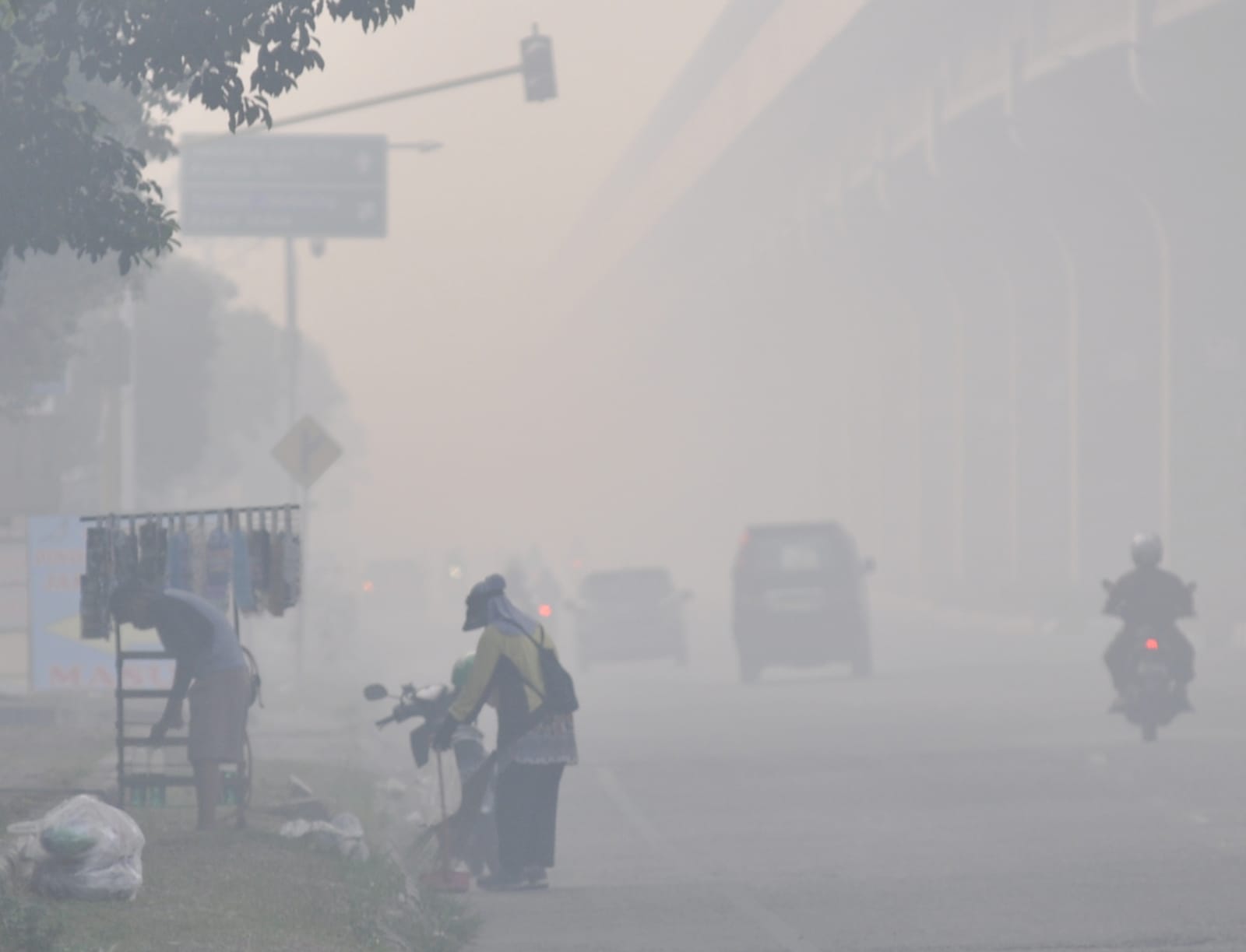 Kabut Selimuti Tujuh Wilayah Sumatera Selatan Dini Hari Ini