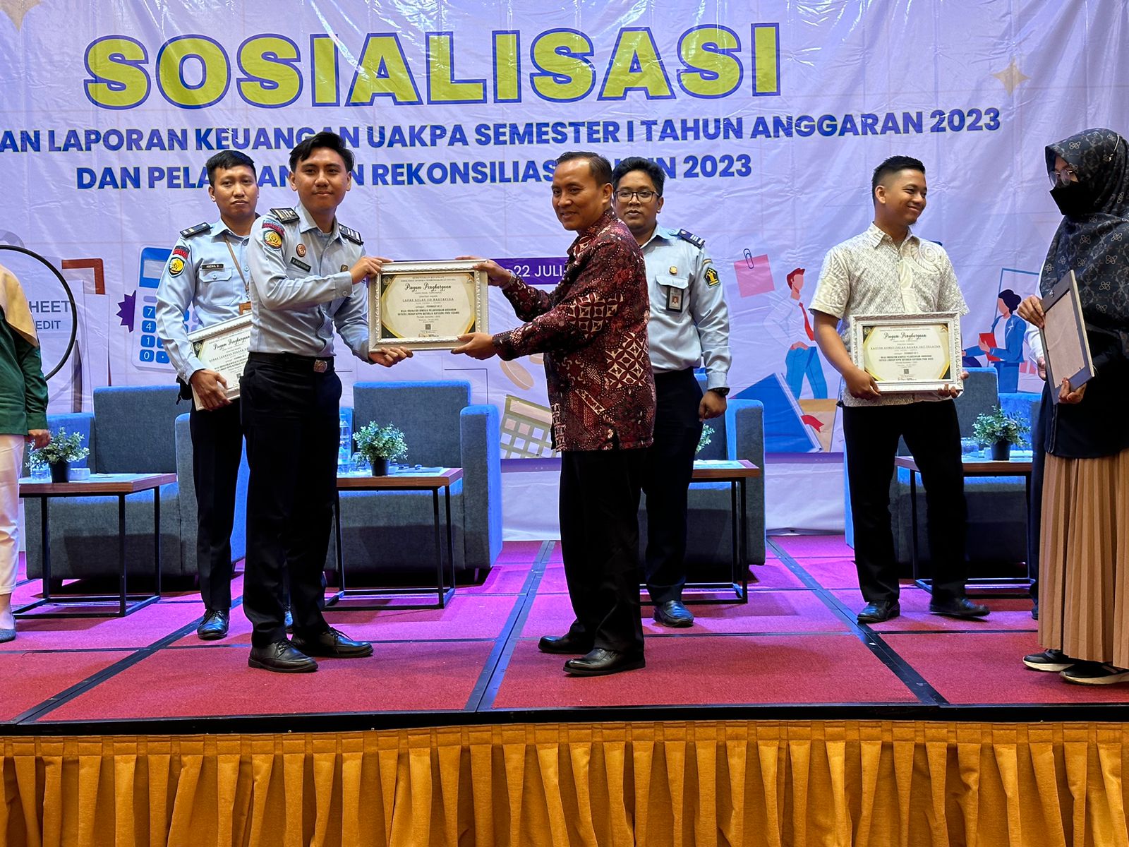 Selamat, Lapas Martapura Raih Penghargaan Terbaik II Kinerja Pelaksanaan Anggaran Semester I Tahun 2023 