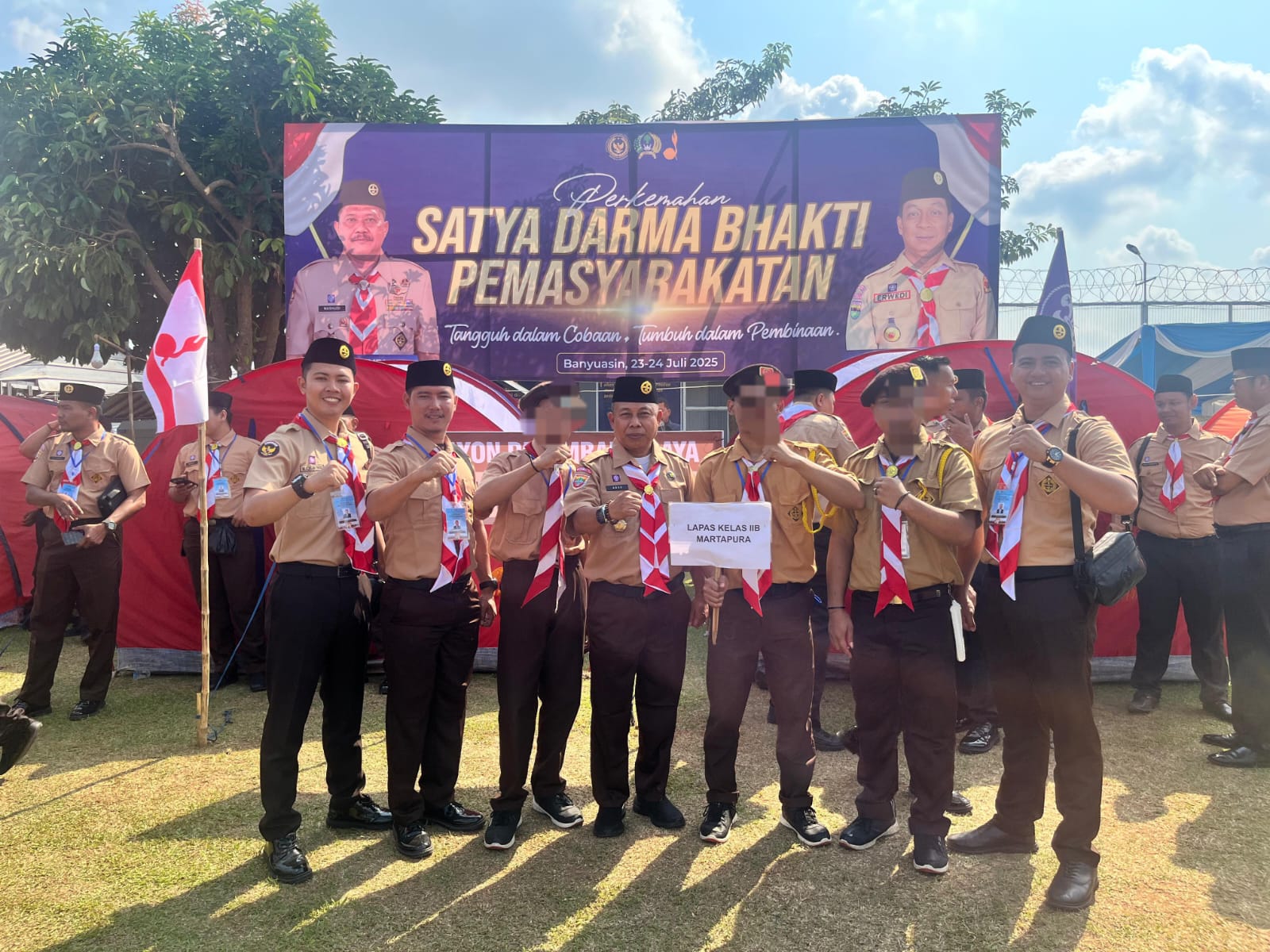 3 Warga Binaan Lapas Martapura Ikuti Perkemahan, ini Harapan Kalapas Abas Ruchandar 