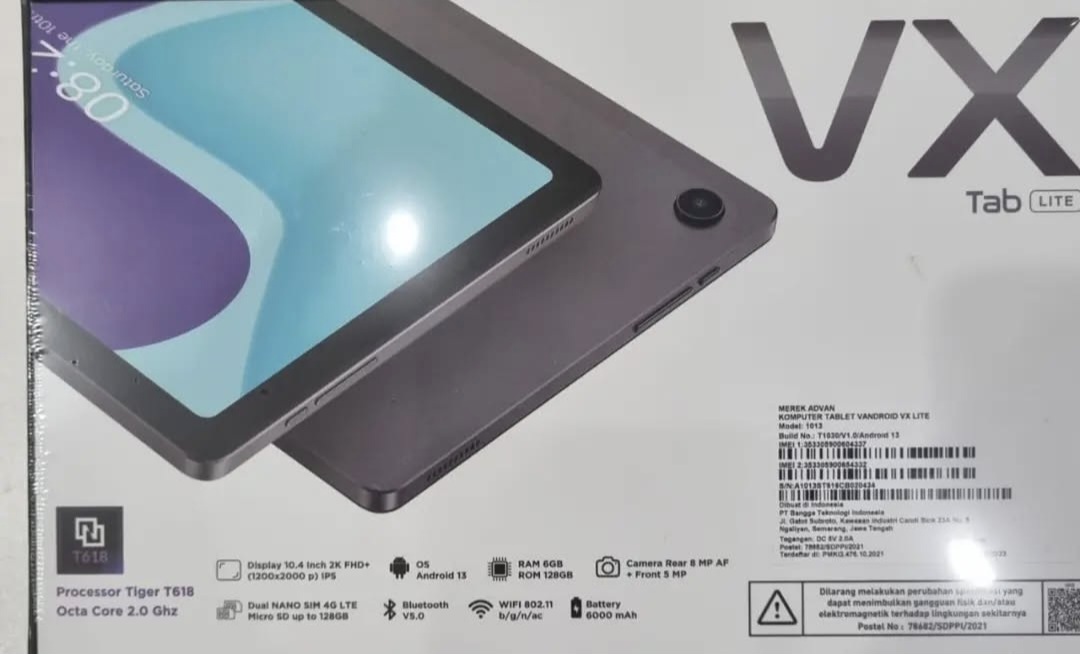 Advan Tab VX Lite: Tablet dengan Spesifikasi Terbaik dan Harga Terjangkau