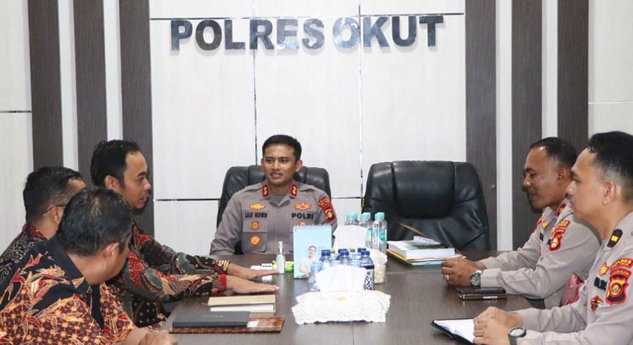 Sinergi Pendataan Daerah, Kapolres OKU Timur Terima Audiensi Kepala BPS
