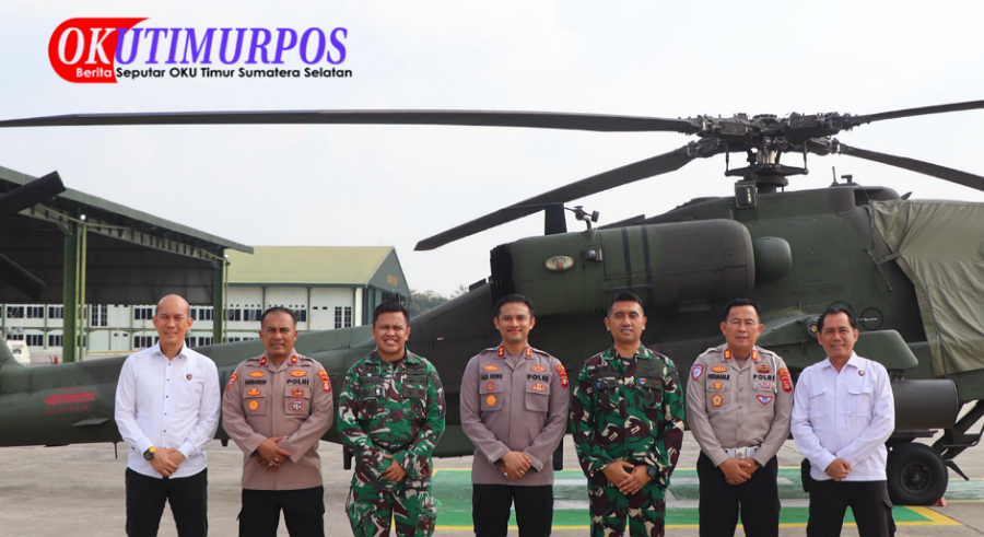 Sambang ke Lanud Gatot Subroto Way Kanan, Kapolres OKU Timur Perkuat Sinergi Perbatasan
