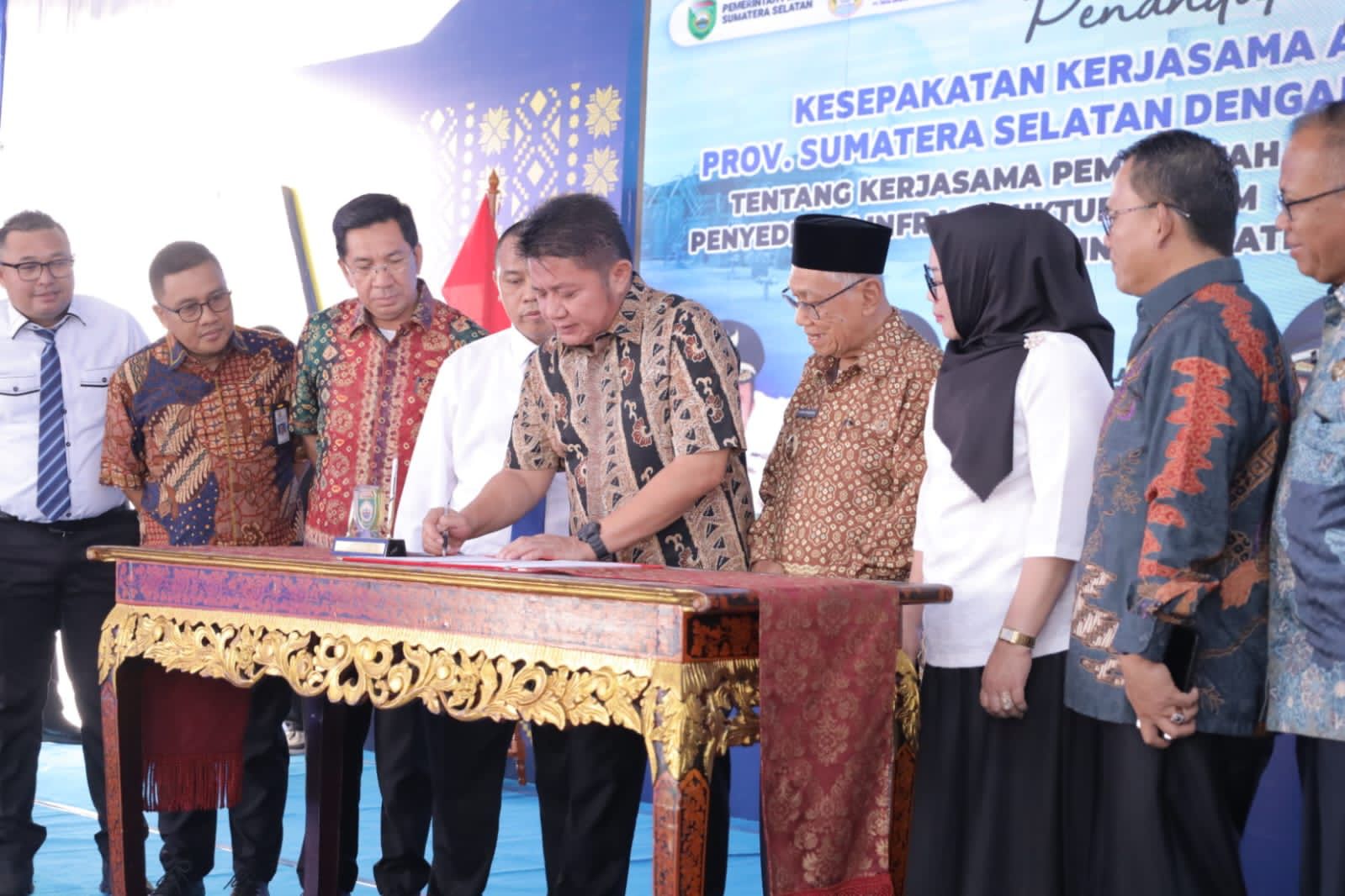 Awal Tahun 2024, Warga Perumahan Center Park Residence Tanah Mas Banyuasin Teraliri Air Bersih