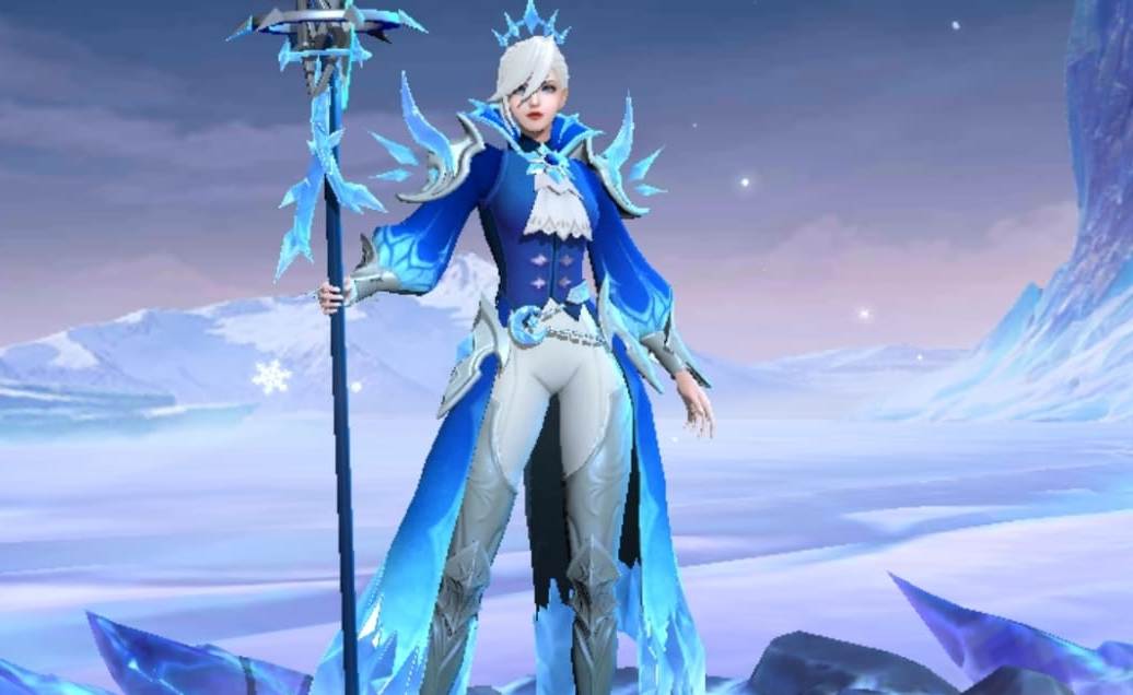 Gaya Terbaru Skin Collector Silvanna Queen Frost Mobile Legends, Tampil Lebih Keren