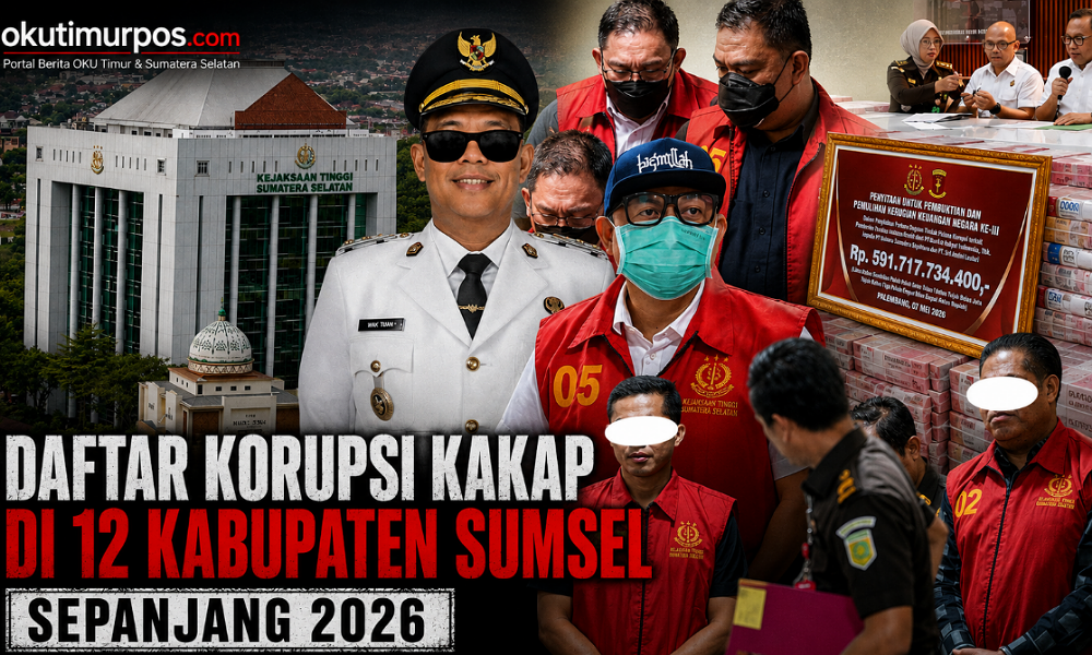 Daftar Korupsi Kakap di 12 Kabupaten Sumsel Sepanjang 2026