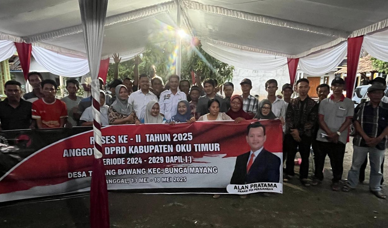 Tampung Aspirasi Masyarakat Desa Tulang Bawang, DPRD OKUT Alan Pratama Gelar Reses ke II