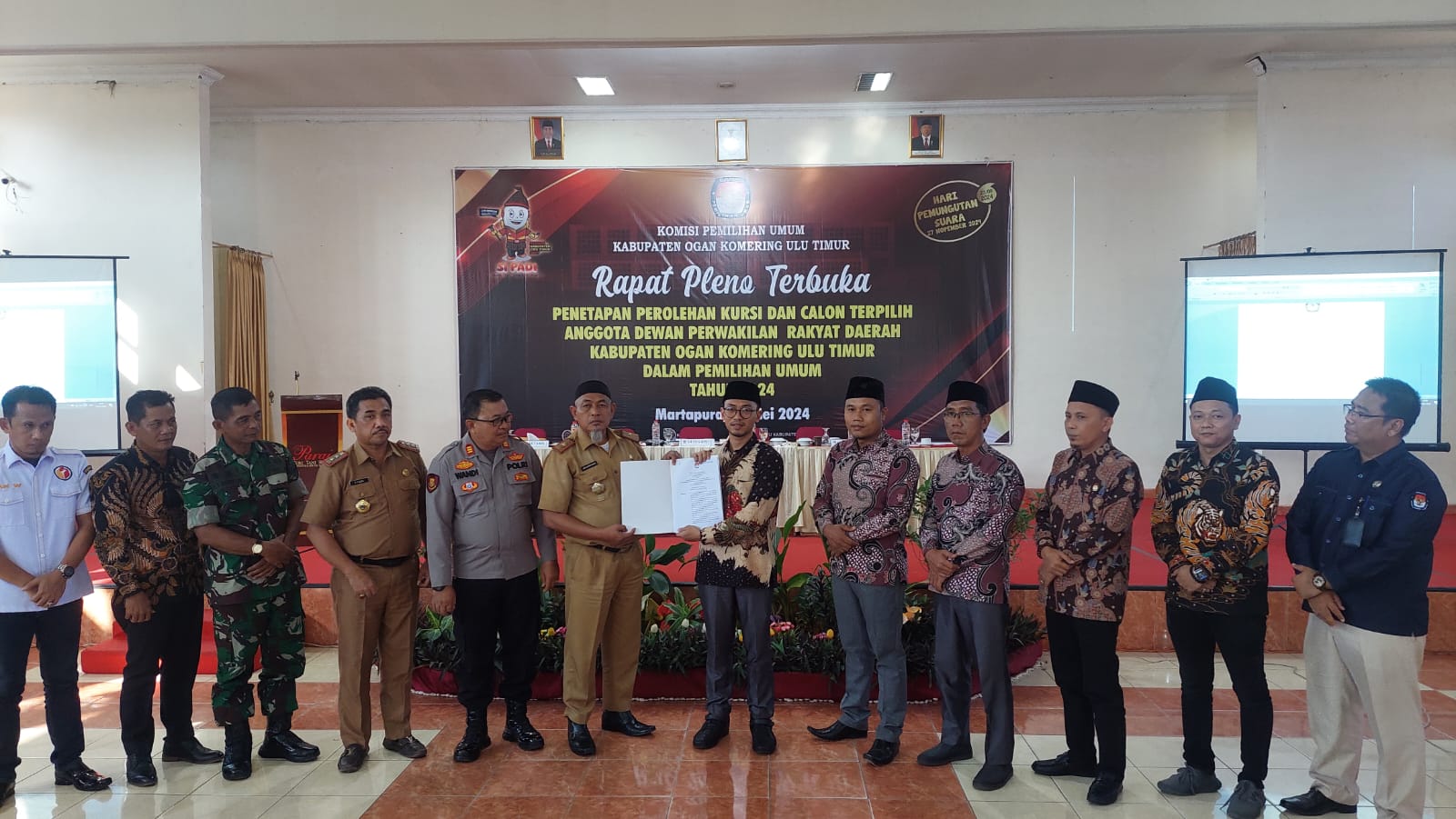 Selamat, KPU OKU Timur Resmi Tetapkan Kursi Palpol Hingga Caleg Terpilih