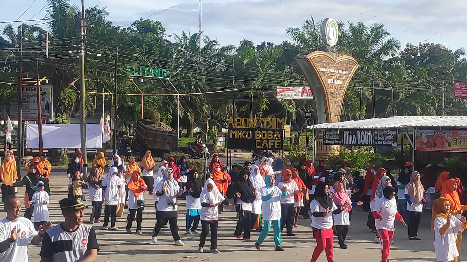 PKS Sapa Masyarakat, Gelar Senam Bersama