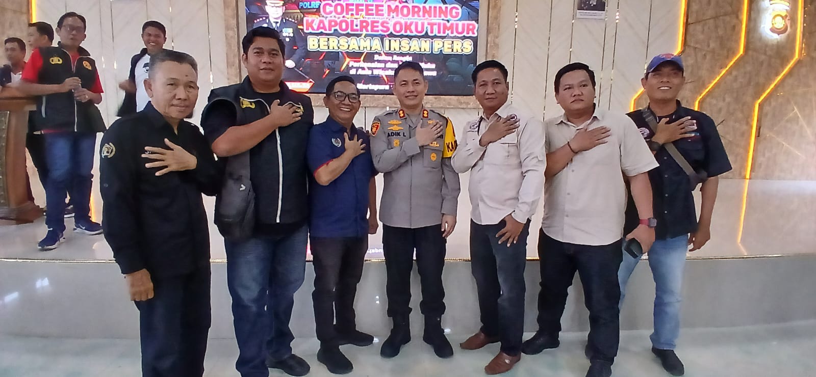 Dihadiri Seluruh Organisasi Wartawan, Hubungan Polres OKU Timur dengan Insan Pers Semakin Erat