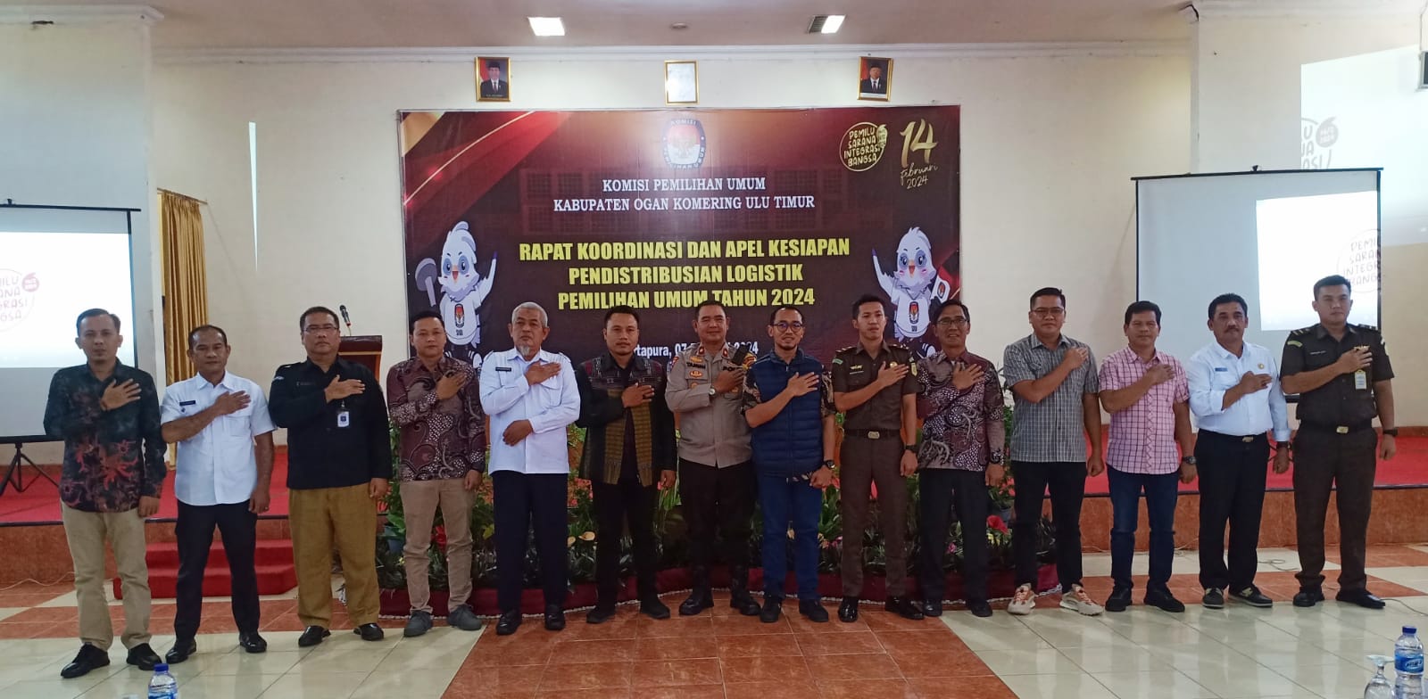 KPU OKU Timur Himbau PPK dan PPS Jaga Kekompakan dan Kesehatan