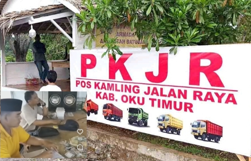 Viral, Polsek Martapura Gerebek Pos Pungli Sopir Truk yang Meresahkan