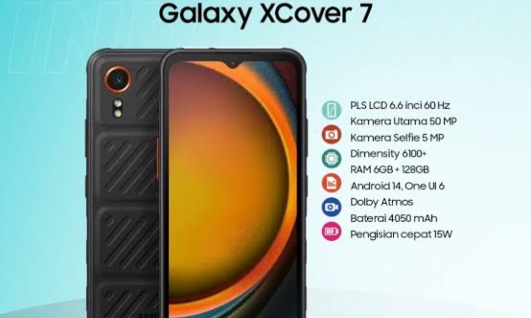 Samsung Galaxy XCover 7: Desain Kokoh, Spek Gahar, Sistem Operasi One UI 6