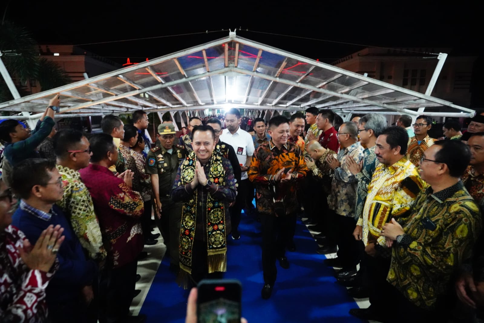 Kunker, PJ Gubernur Sumatra Selatan Disambut Hangat Bupati OKU Timur Enos