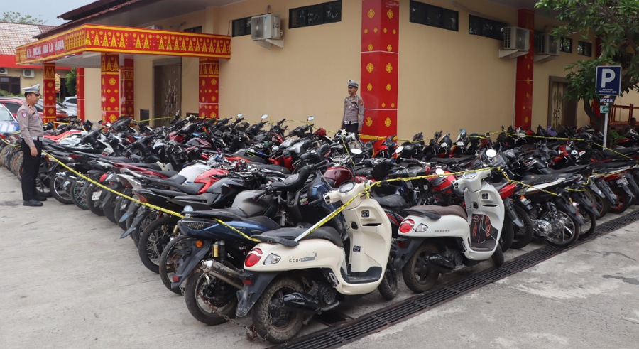 Kerangkeng 143 Sepeda Motor, Polres OKU Timur Sisir Balap Liar Belitang BK 9