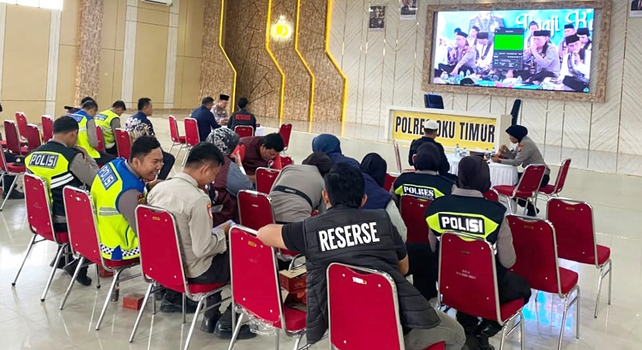 Hadirkan Gus Baha dan Kapolri, Polres OKU Timur Ikuti Ngaji Kebangsaan Virtual