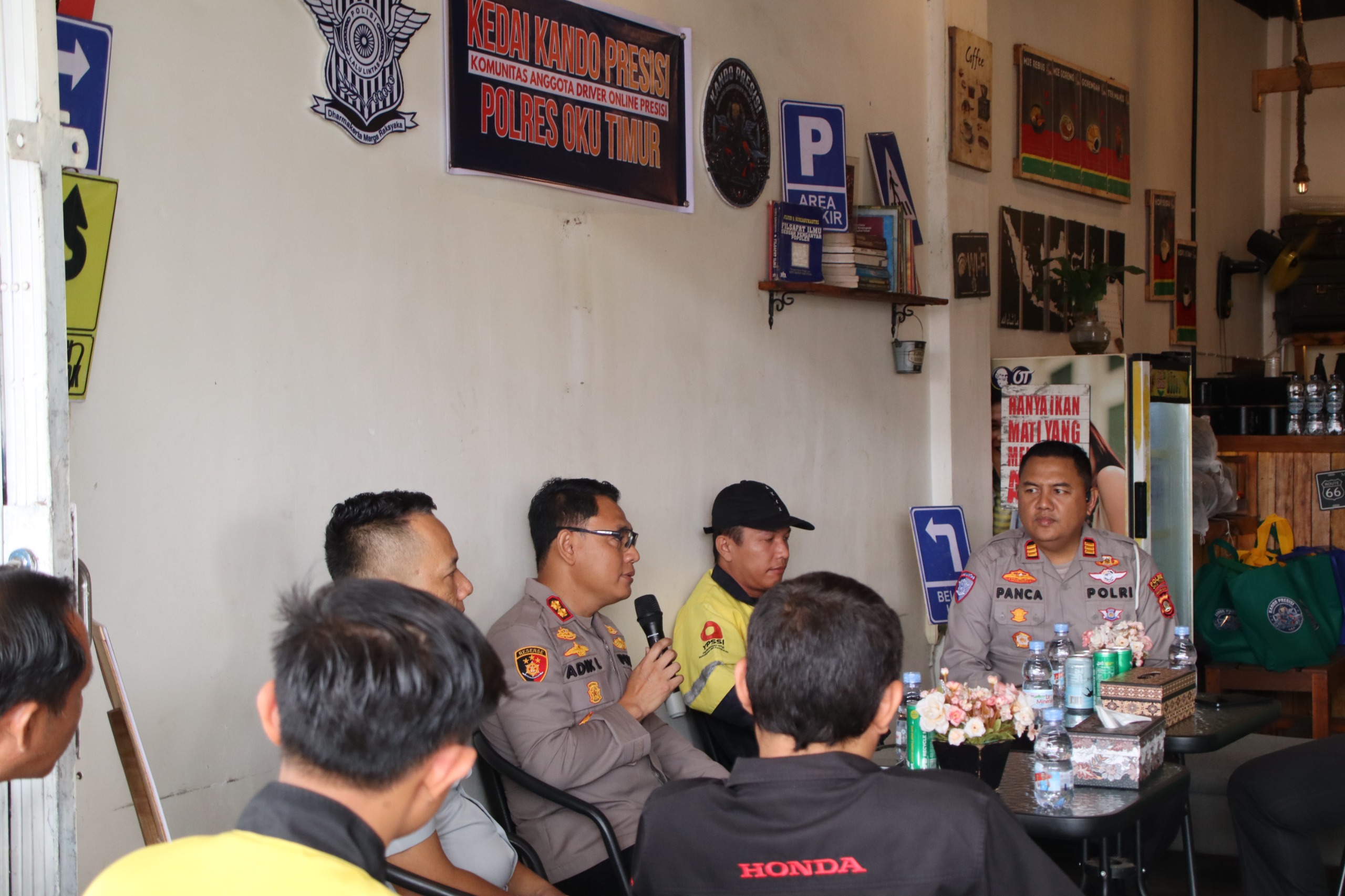 Satlantas Polres OKU Timur Launching Kedai Kando Presisi, ini Tujuannya