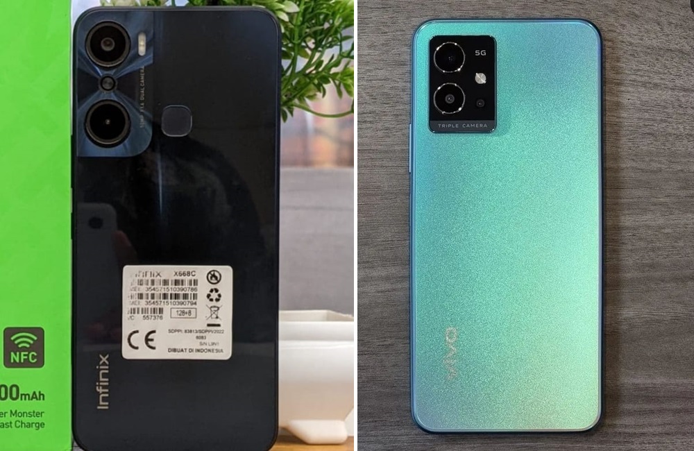 Komparasi Vivo T1 5G  dan Infinix Hot 12 Pro, Bobot Mana yang Lebih Ringan?