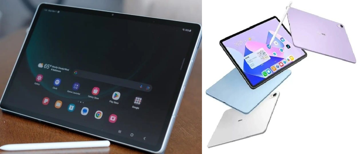 Duel Spek Tablet Samsung Galaxy Tab S9 FE 5G vs iPed MatePad Air, Kamera 4K Gaharan Mana 