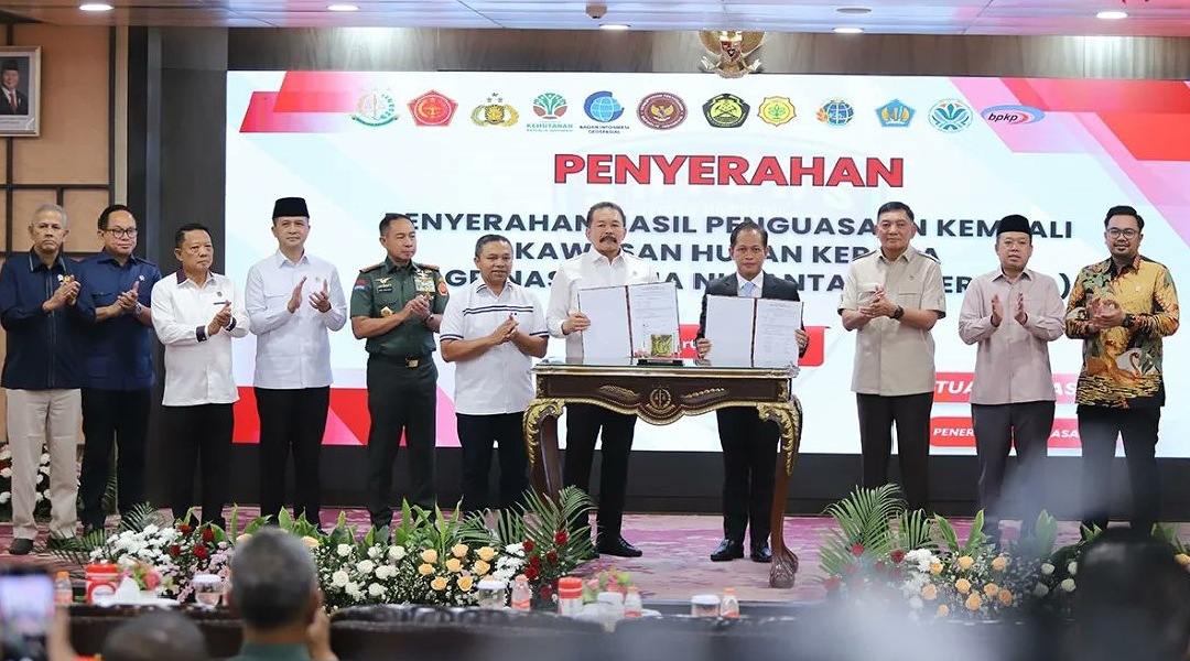 Satgas PKH Serahkan Penguasaan Kembali Kawasan Hutan Tahap II Seluas 1 Juta Hektare