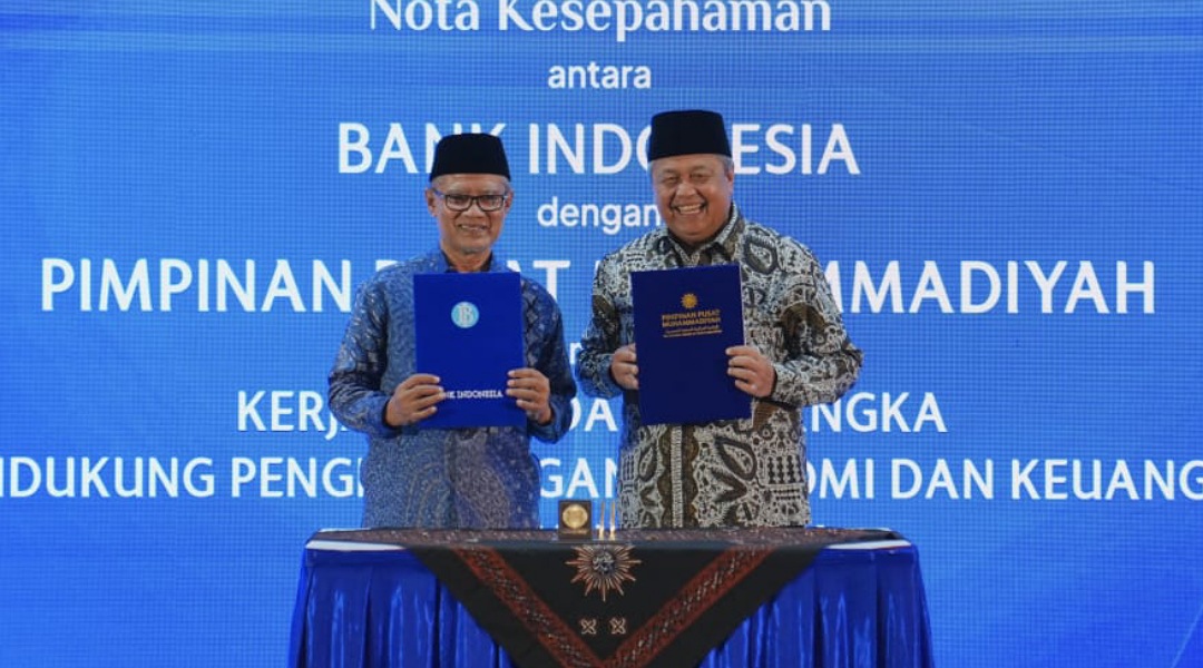 Bank Indonesia dan Muhammadiyah MoU Nota Kesepahaman Pengembangan Ekonomi dan Keuangan Syariah
