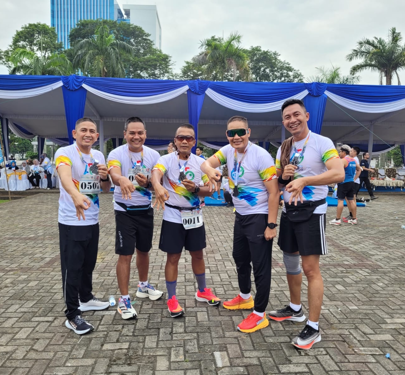 Kapolres OKU Timur AKBP Nuryono Ikuti BSB Fun Run