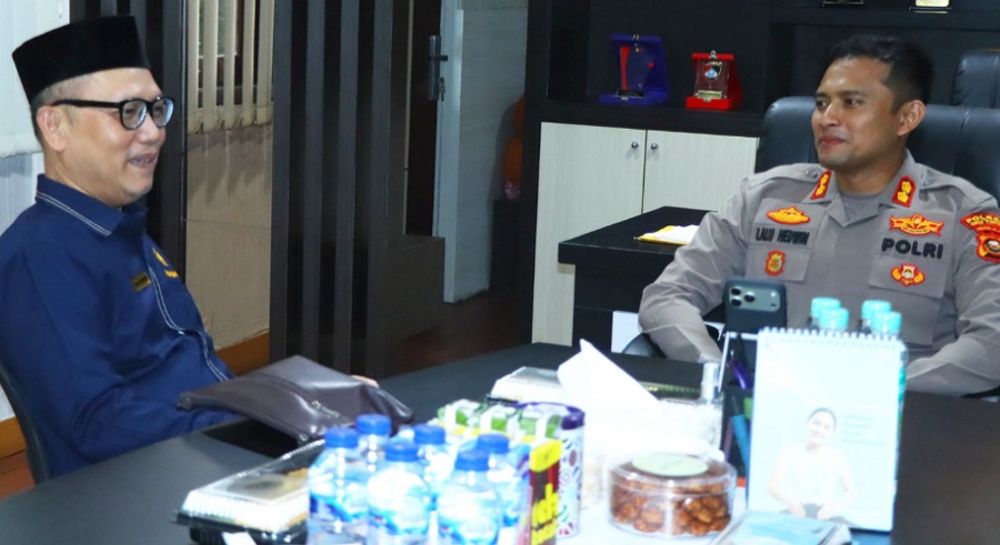 Optimalkan Pelayanan Masyarakat, Kapolres OKU Timur Terima Kunjungan KPP Pratama Baturaja