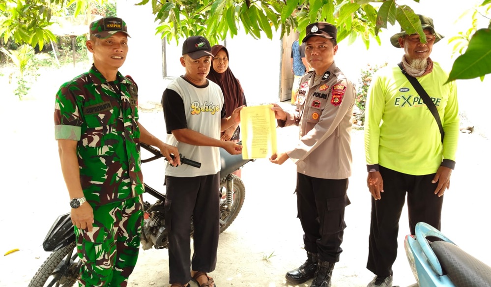 Sinergi TNI-Polri di Martapura Gencarkan KRYD Cegah Karhutla, Sebar Belasan Maklumat ke Warga