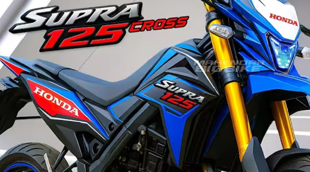 Meluncur Motor Honda New Supra Cross, Desain Khas Trail