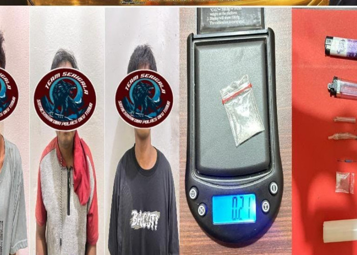 Pesta Sabu di BMT, 3 Pria di OKU Timur Diringkus Unit 1 Reskoba