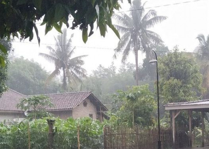 Peringatan Cuaca Wilayah Sumatera Selatan, Waspada Hujan Petir Siang dan Malam hari di Sejumlah Kabupaten