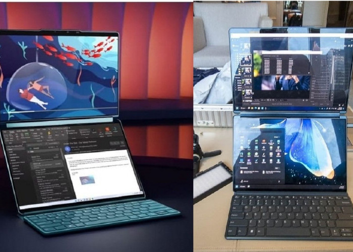 Meluncur dengan Harga Selangit, Lenovo Yoga Book 9i Laptop 2 Layar, Cek Spesifikasinya?