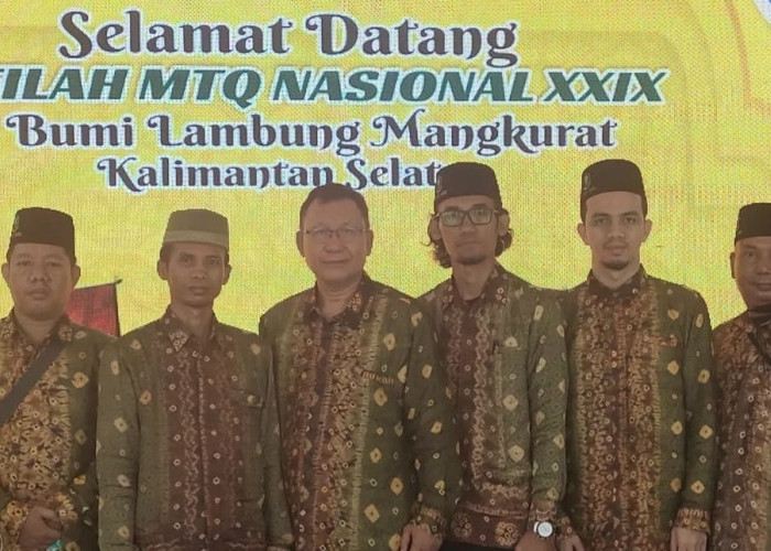 MTQN XXIX, Kafilah MTQ Sumsel Tiba di Banjarmasin