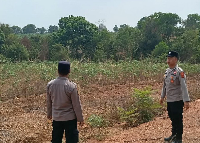 Titik Panas Terdeteksi di Martapura, Polsek OKU Timur Cek Lokasi Berbatasan dengan Puslatpur TNI AD