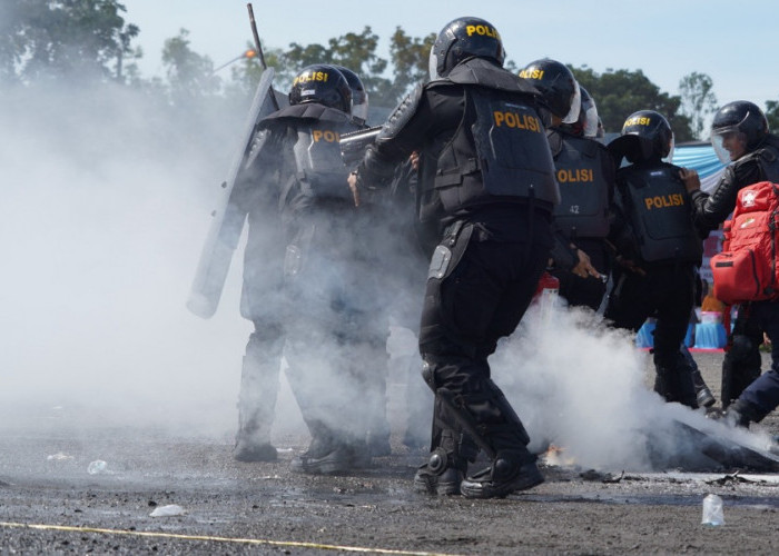 Bidik 'Zero Karhutla', Polda Sumsel Gelar Simulasi Sispamkota di OKI