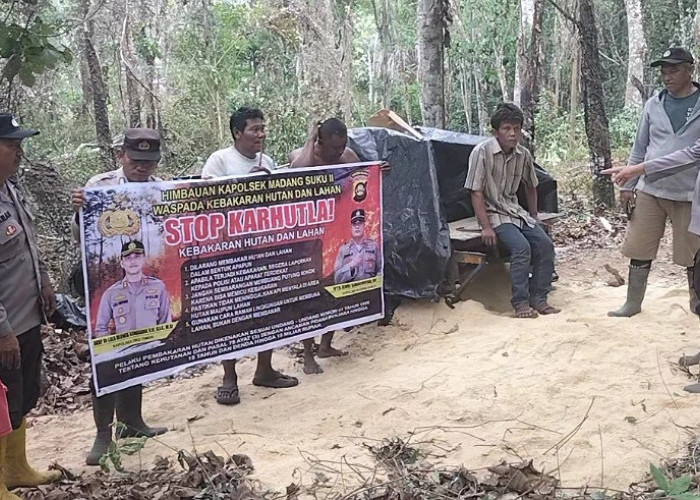 Cegah Kebakaran Lahan, Polsek Madang Suku II Intensifkan Patroli dan Sosialisasi