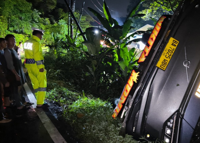 Bus Masuk Jurang di Lahat, Laporan Darurat 110 Selamatkan Penumpang